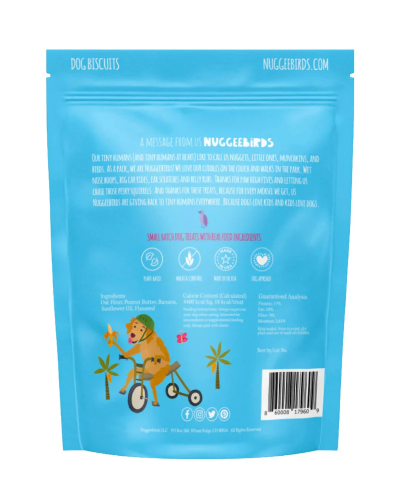 Peanut Butter & Banana Crunchy Dog Biscuits (Made in the USA) - Image 4