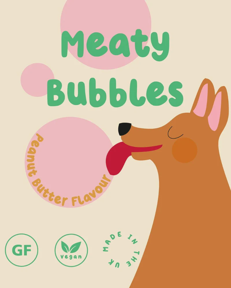 Peanut Butter Flavored Dog Bubbles (Vegan Friendly & Gluten Free) - Image 2