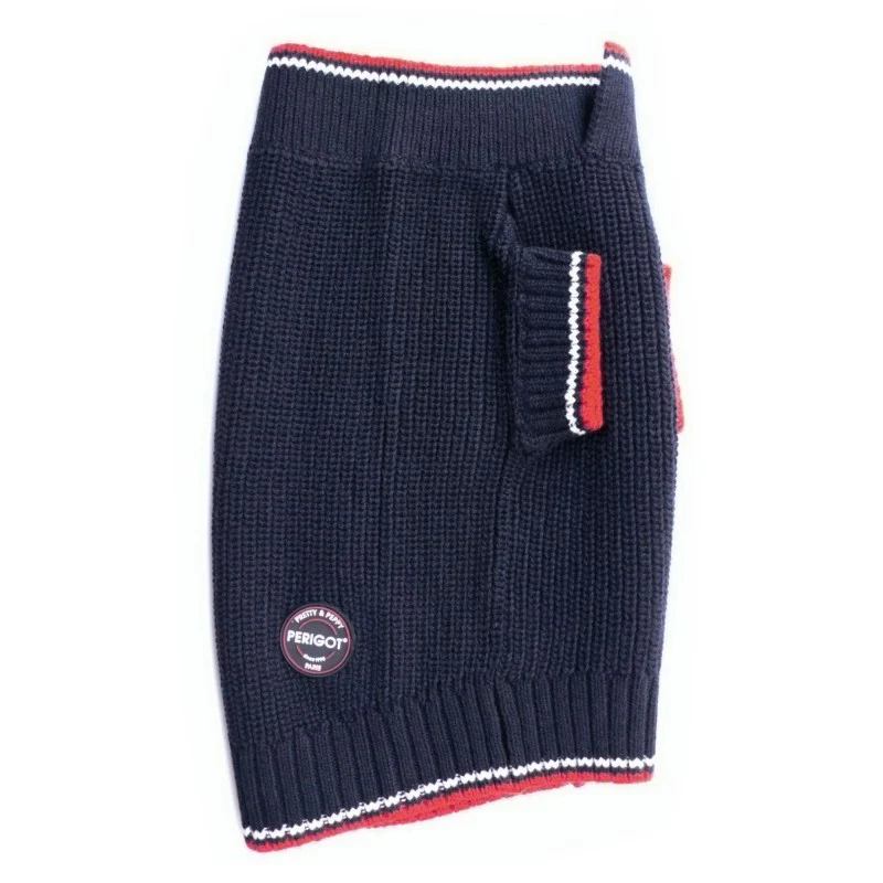 PERIGOT | Pullover Sweater in Navy - Image 2