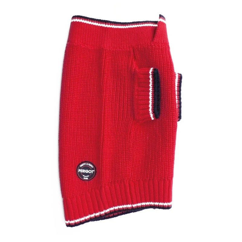 PERIGOT | Pullover Sweater in Red - Image 3