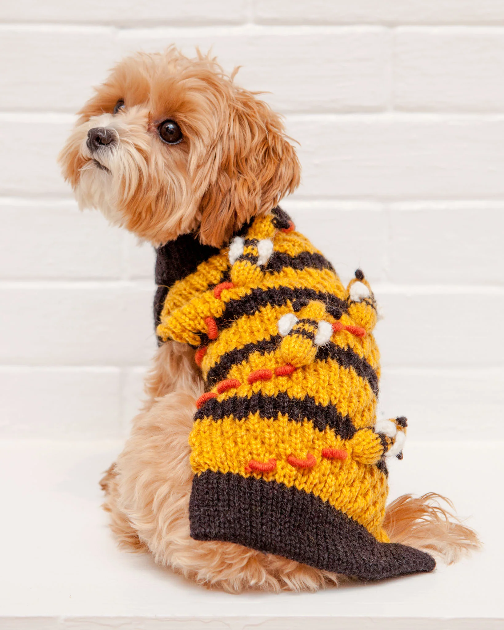 Buzz Off! Bumble Bee Hive Hand-Knit Sweater (FINAL SALE) - Image 2