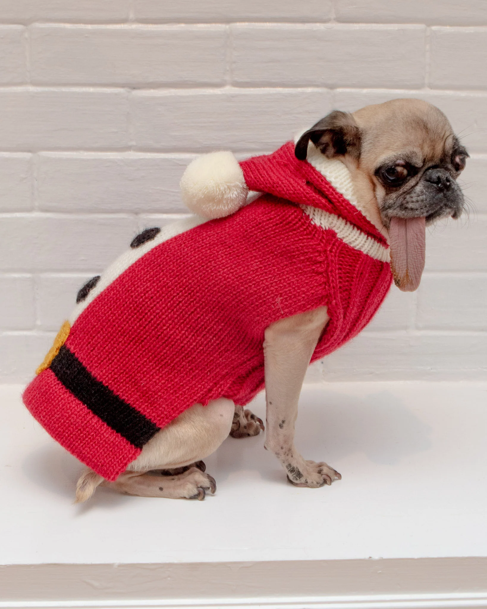 Santa Paws Hand Knit Dog Sweater (FINAL SALE) - Image 8