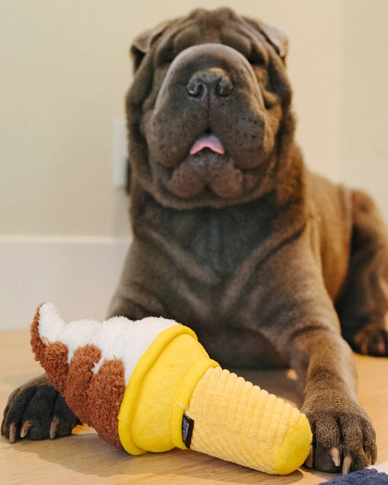 Soft Serve Giggle Stick Ice Cream Cone Dog Toy (FINAL SALE) - Image 2