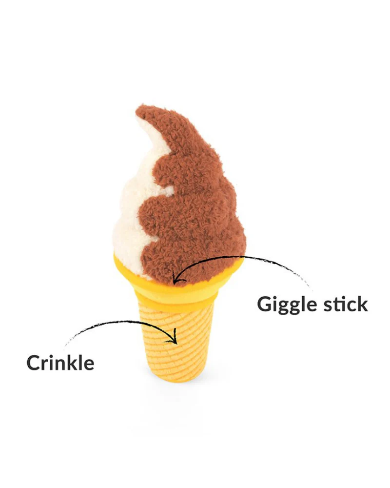 Soft Serve Giggle Stick Ice Cream Cone Dog Toy (FINAL SALE) - Image 5