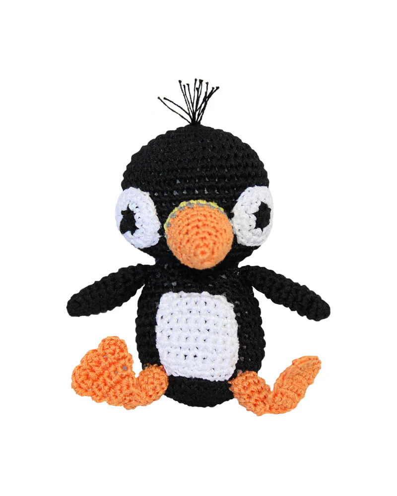 Peter the Puffin Organic Cotton Knit Dog Toy - Image 2