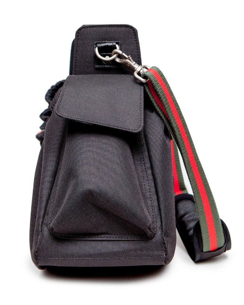 Gigi Sling Pet Carrier in Black w/ Stripes (Made in the USA) - Image 3