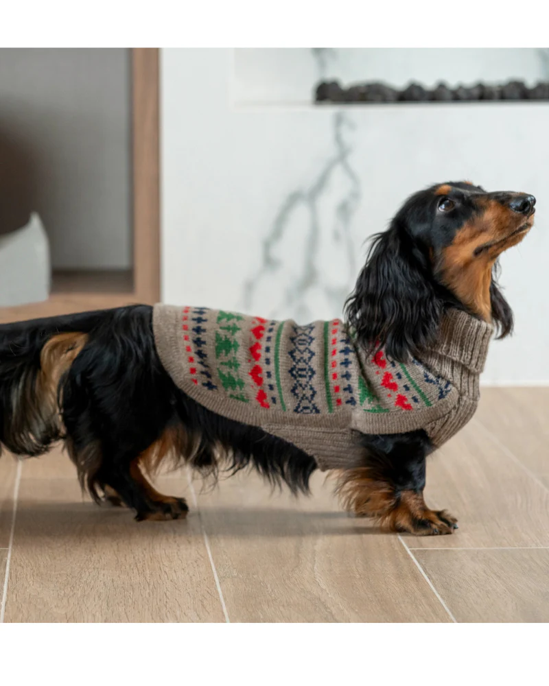 Pine Tree Alpaca Dog Sweater (FINAL SALE) - Image 2