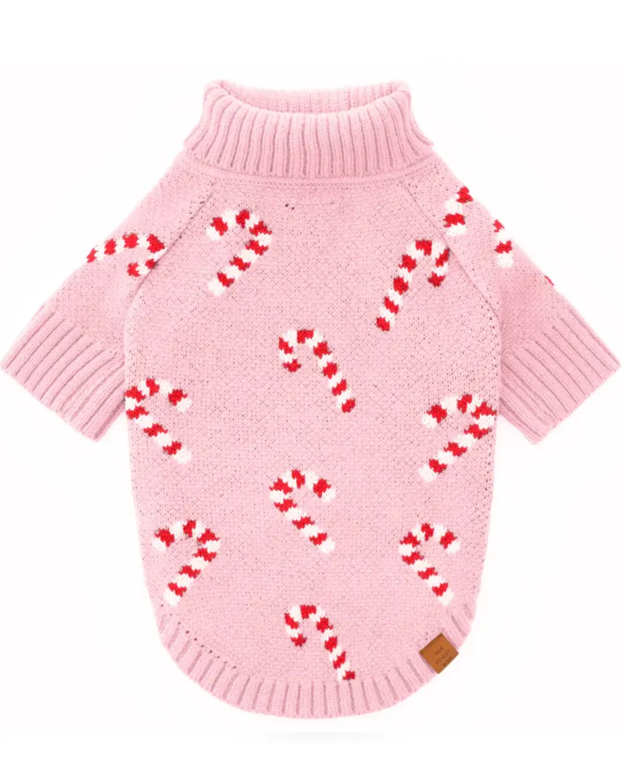 Pink Candy Cane Dog Sweater (FINAL SALE) - Image 2