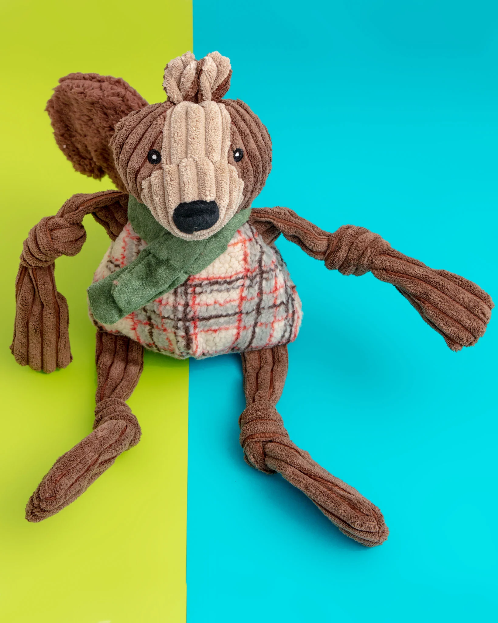 Pistachio Squirrel Knottie Dog Plush Toy - Image 3