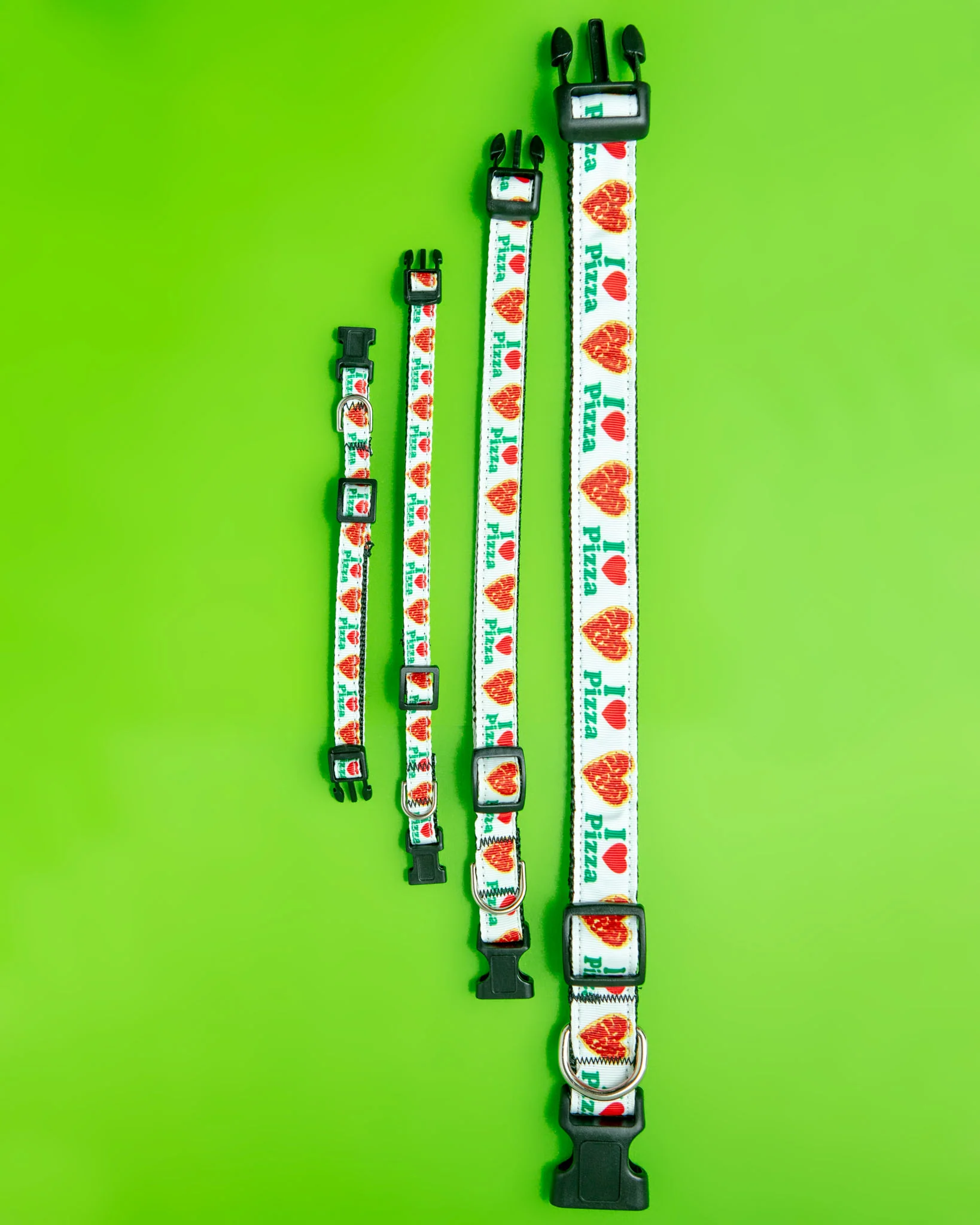 Pizza Party Dog Collar (Made in the USA) << CLEARANCE >> - Image 3