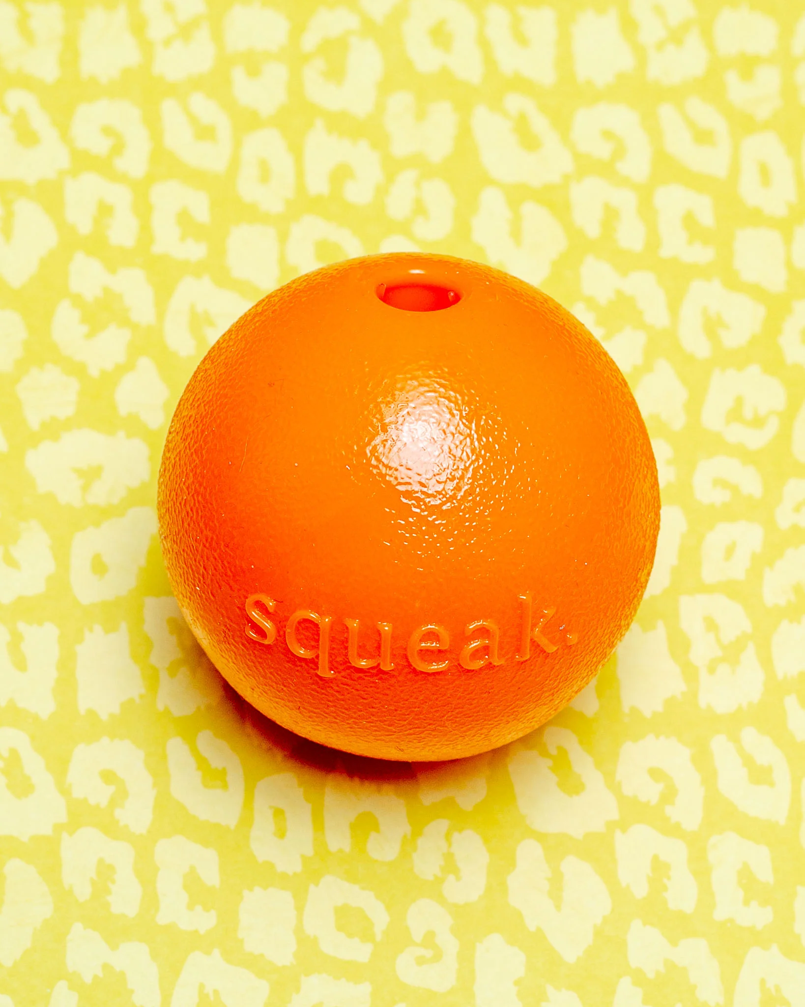 Orange Orbee-Tuff Squeak Dog Ball (Made in the USA)