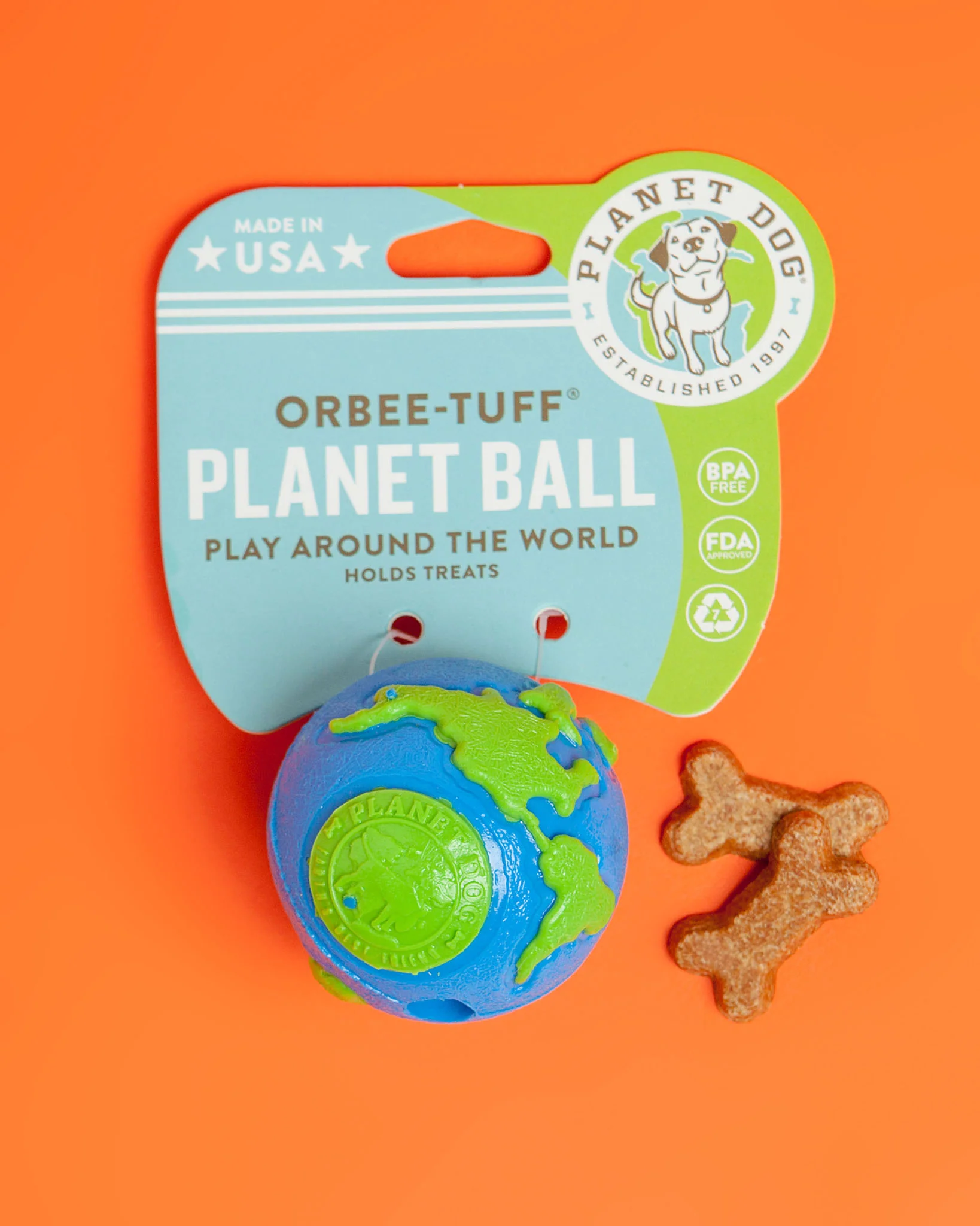 Orbee Ball in Blue & Green