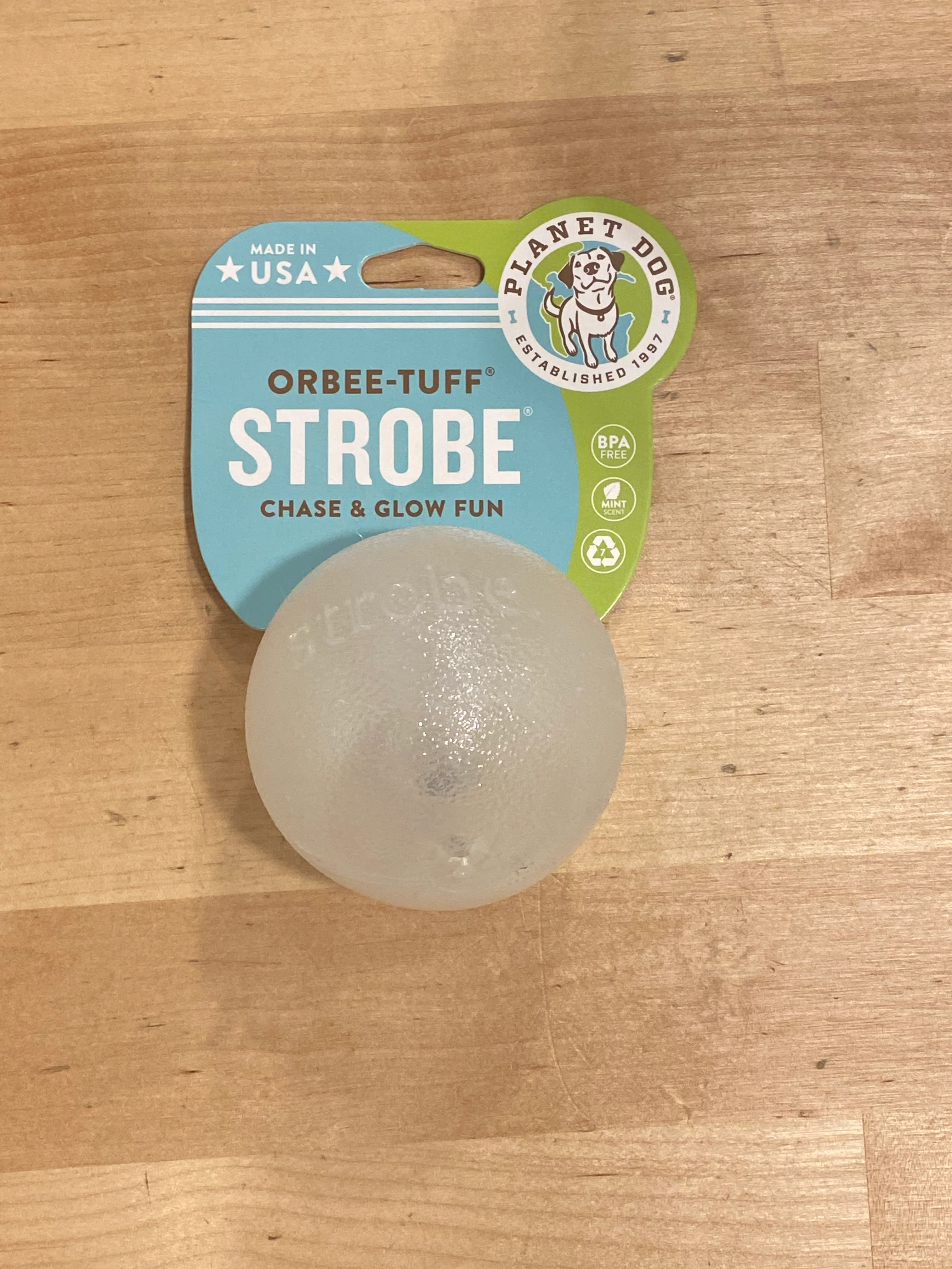 Orbee-Tuff LED Strobe Light Dog Ball (Made in the USA) - Image 5