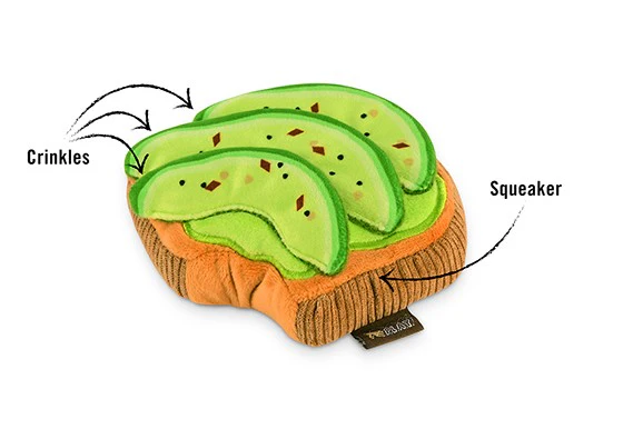 Avo-Doggo Toast Squeaker Plush Dog Toy - Image 5
