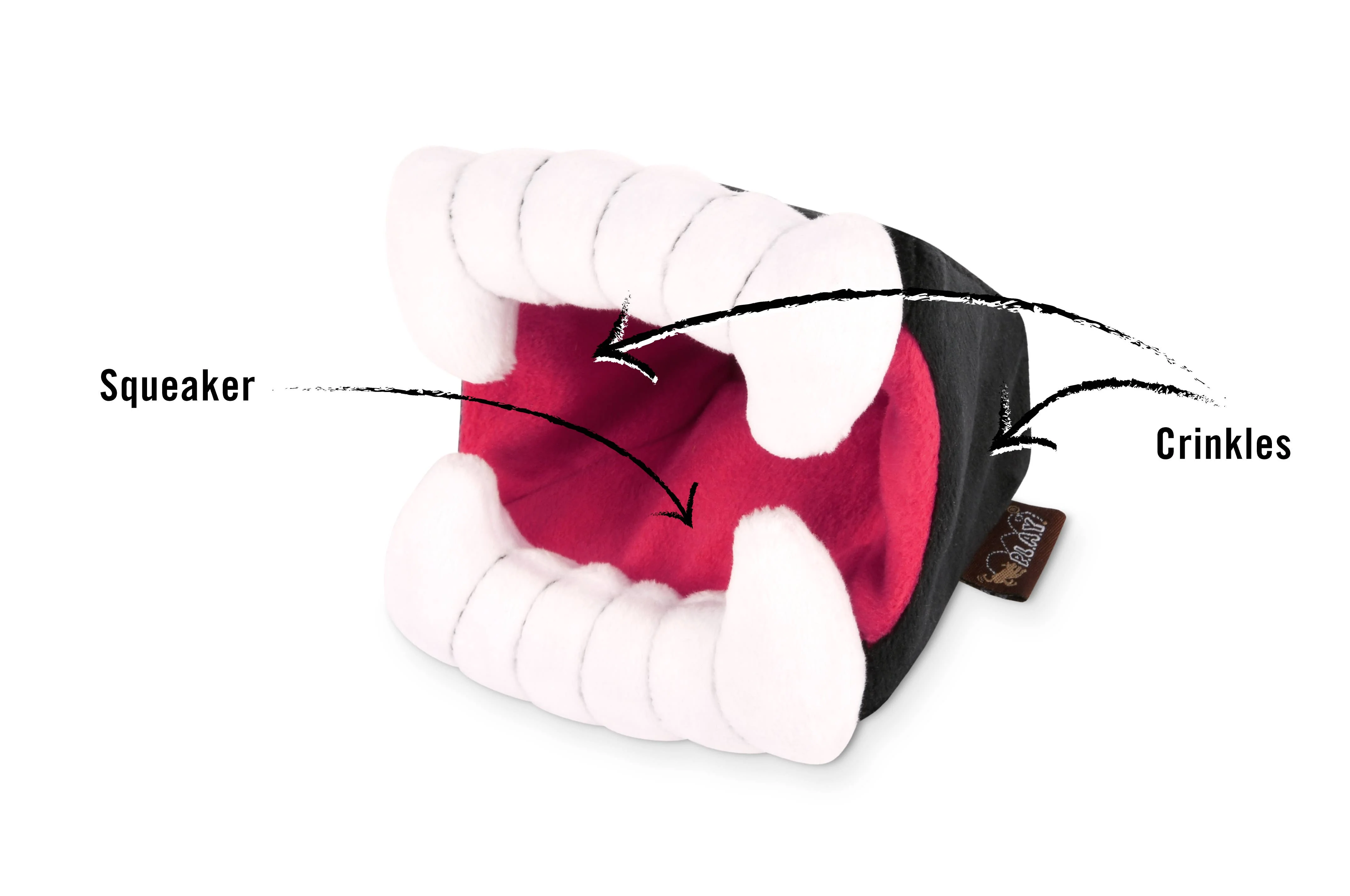Barky's Bite Plush Treat Hider Howl-O-Ween Dog Toy - Image 4