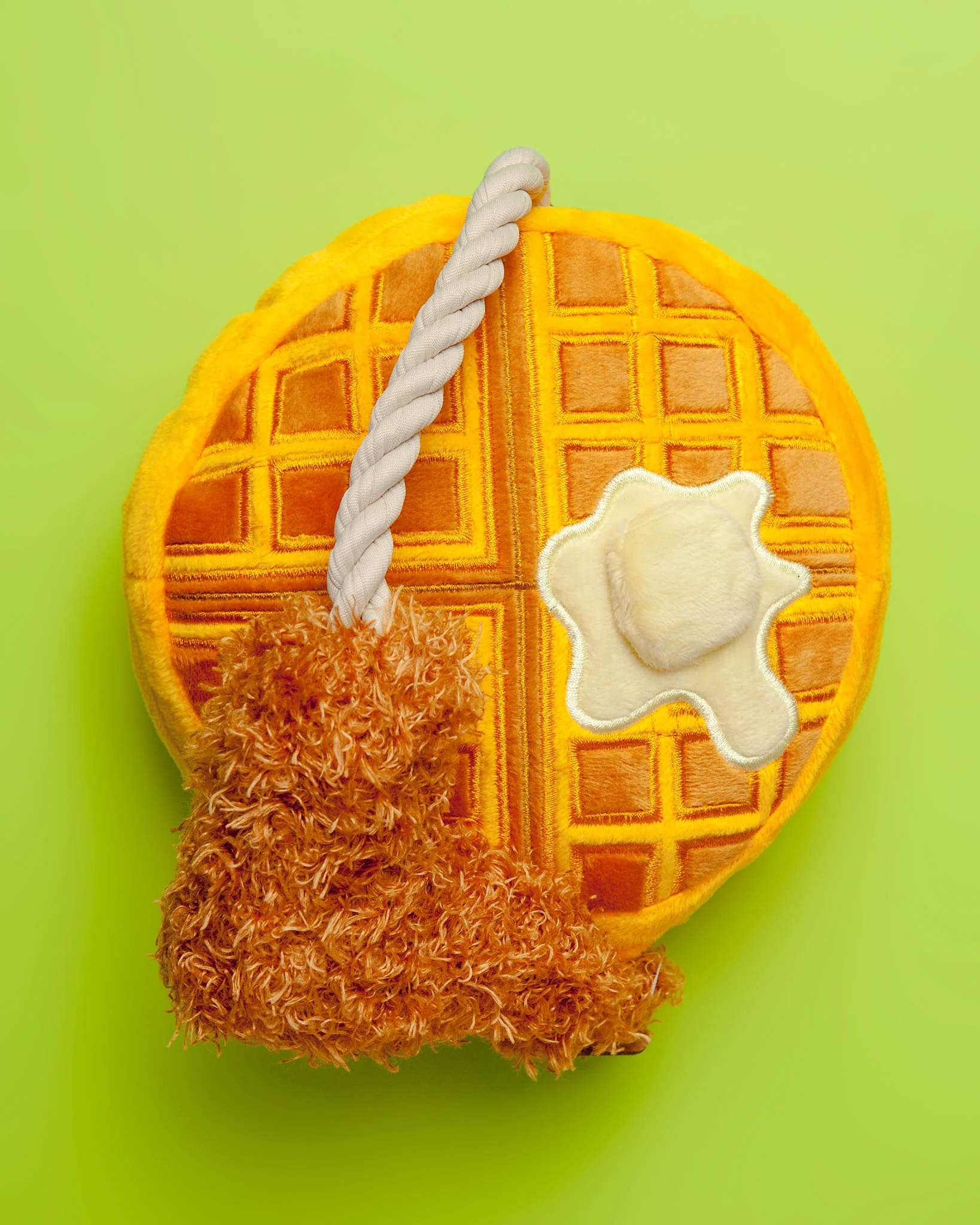 Chicken & Waffles Brunch Squeaky Plush Dog Toy