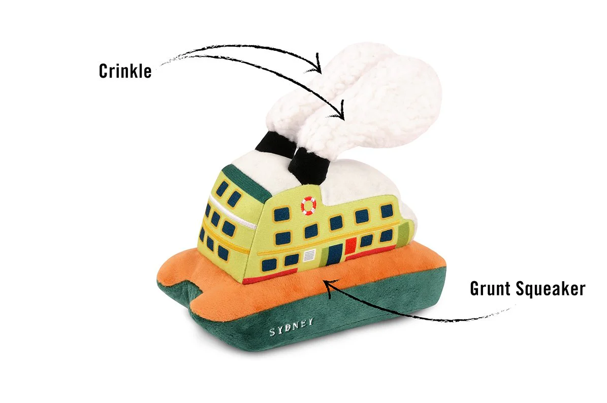 Sydney Ferry Plush Dog Toy - Image 4