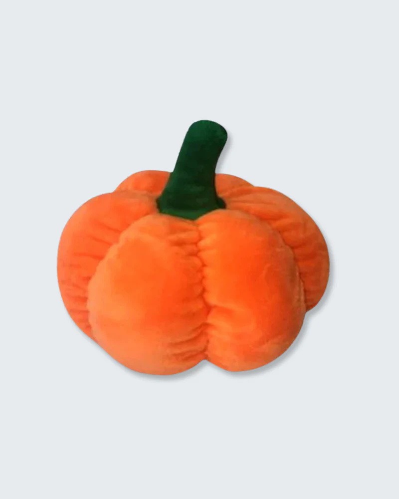 Plush Pumpkin Squeaky Dog Toy - Image 2