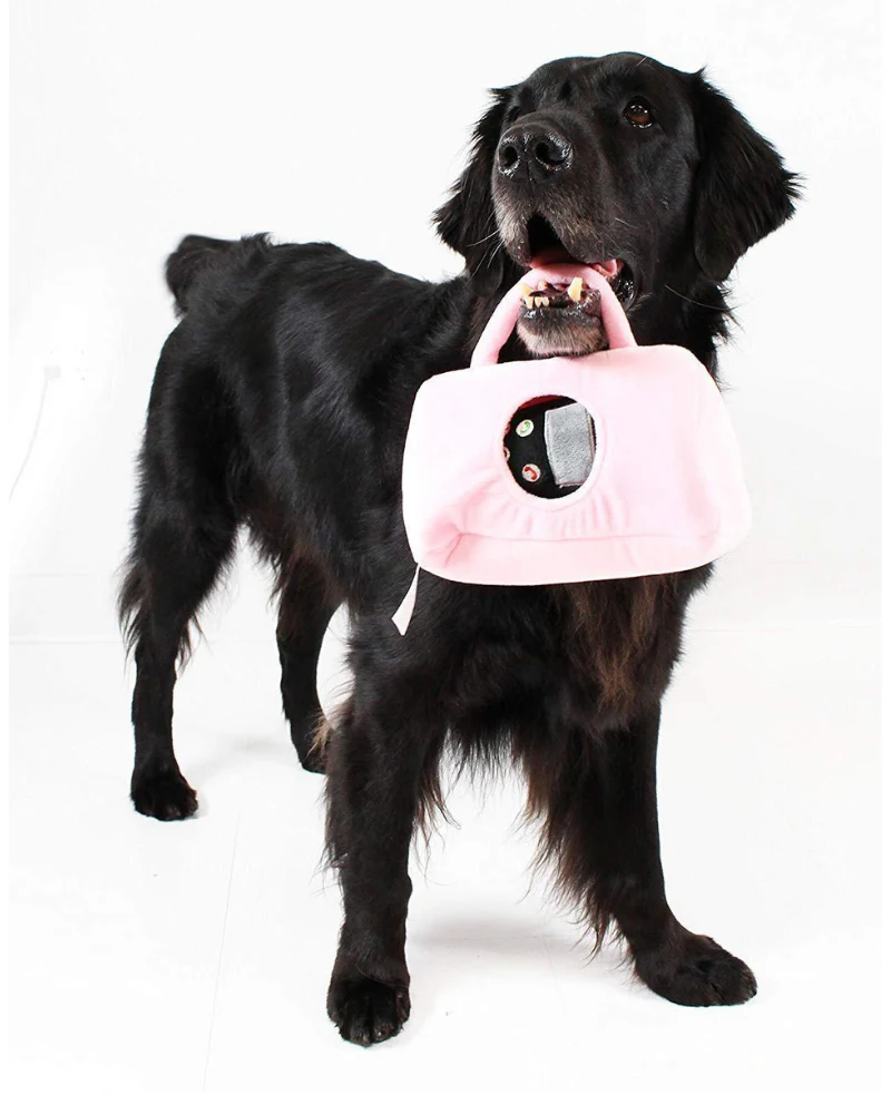 Posh Purse Interactive Plush Dog Toy - Image 5