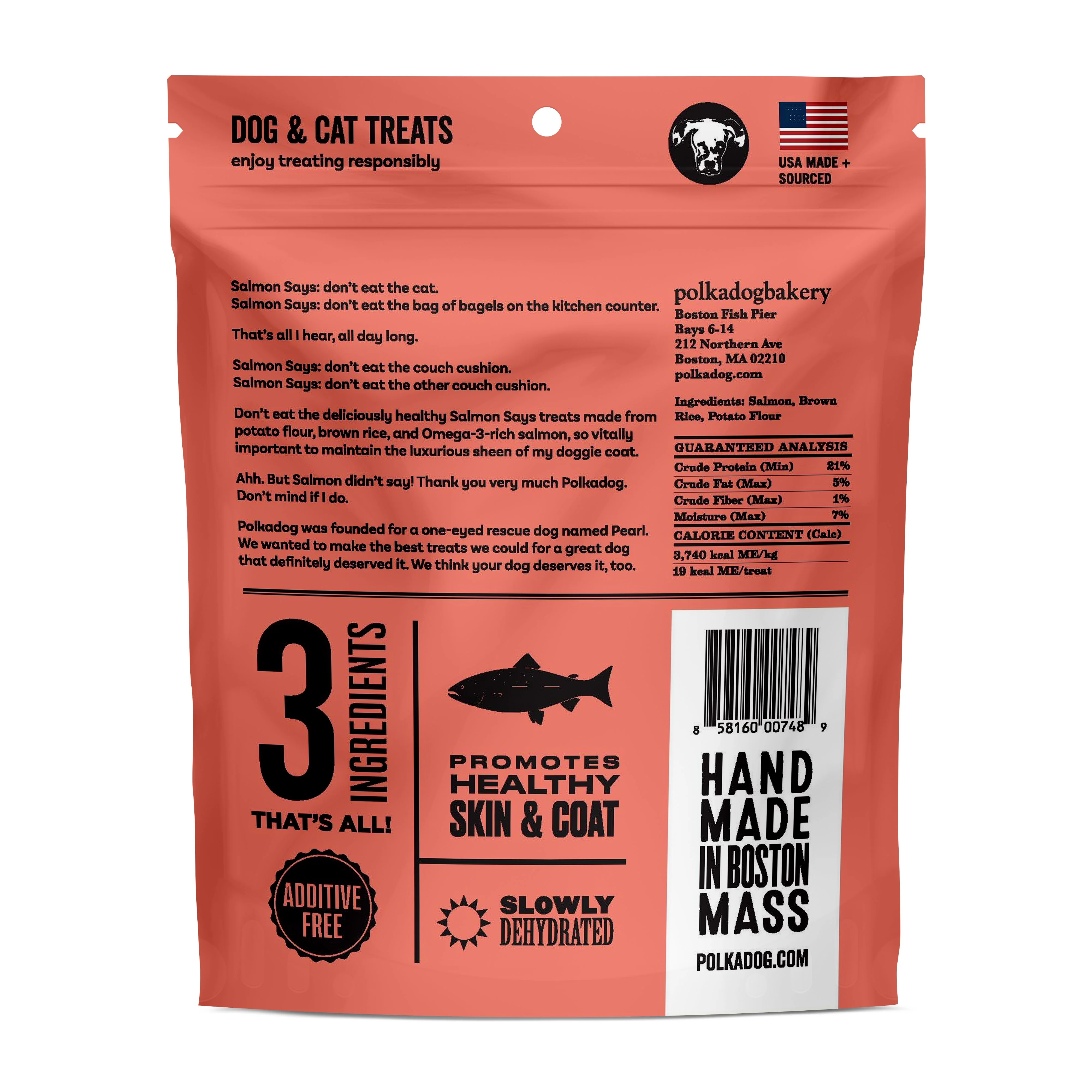 Salmon Says Crunchy Treats for Dogs & Cats - Image 2