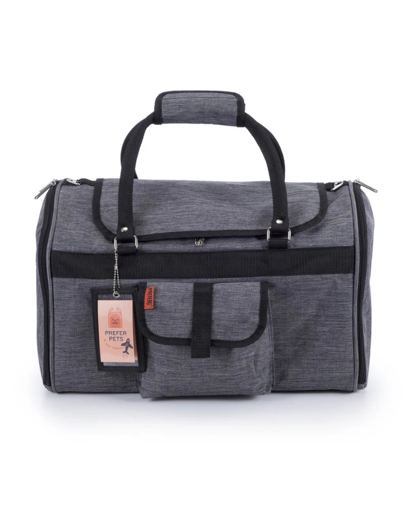 Hideaway Duffle Pet Carrier in Heather Grey (Airline Approved) (FINAL SALE) - Image 3
