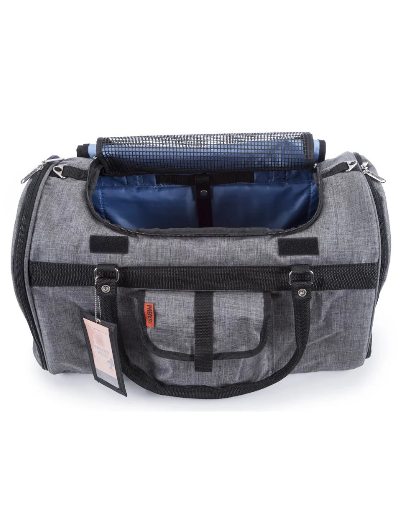 Hideaway Duffle Pet Carrier in Heather Grey (Airline Approved) (FINAL SALE) - Image 6