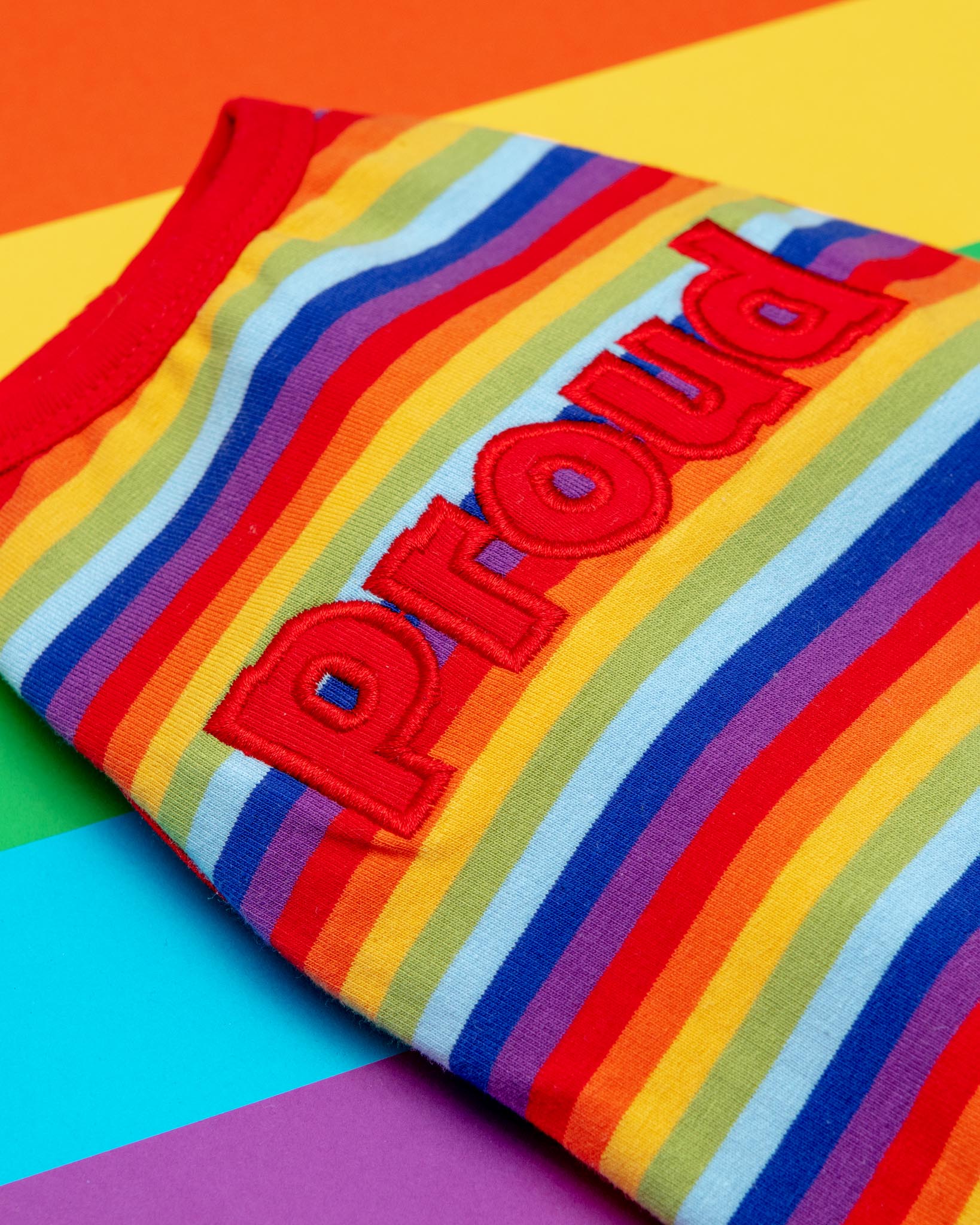 Proud Dog Rainbow Stripe Tank Top (FINAL SALE) - Image 3