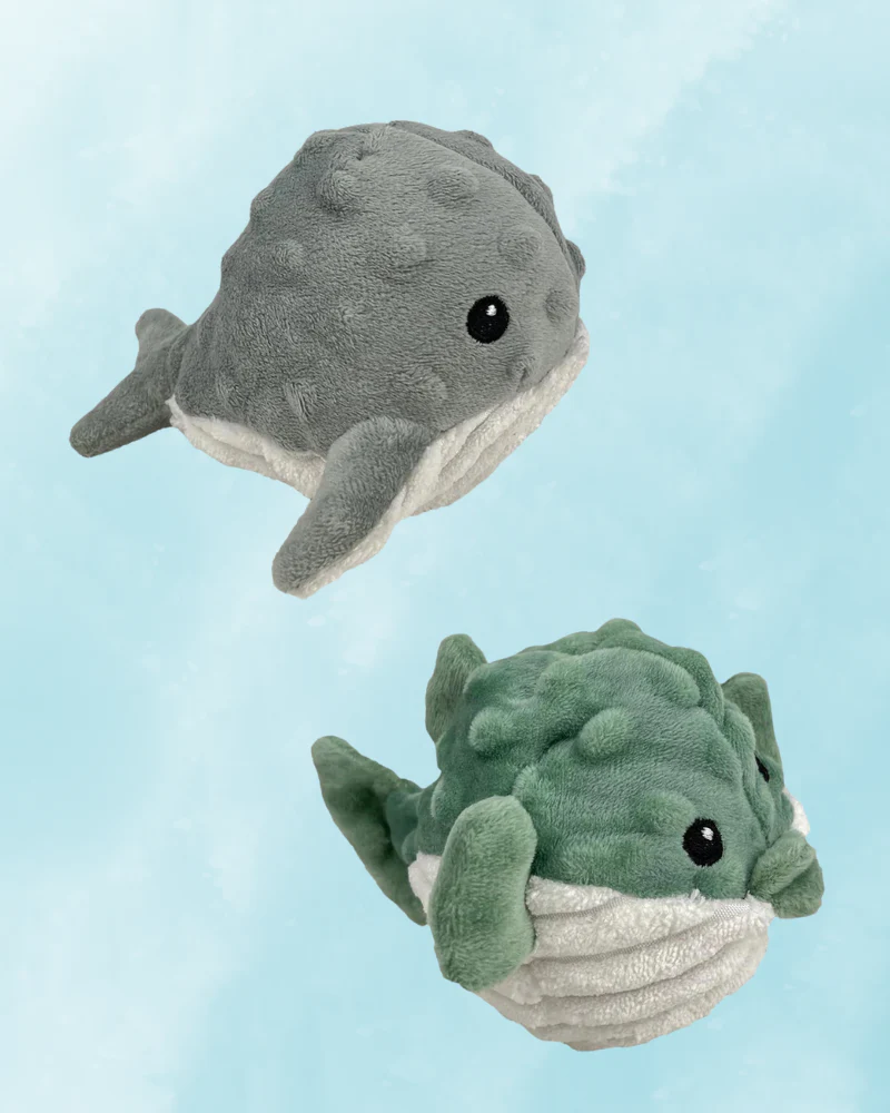 Puffer & Whale Squeaker Ball Dog Toy Set - Image 4