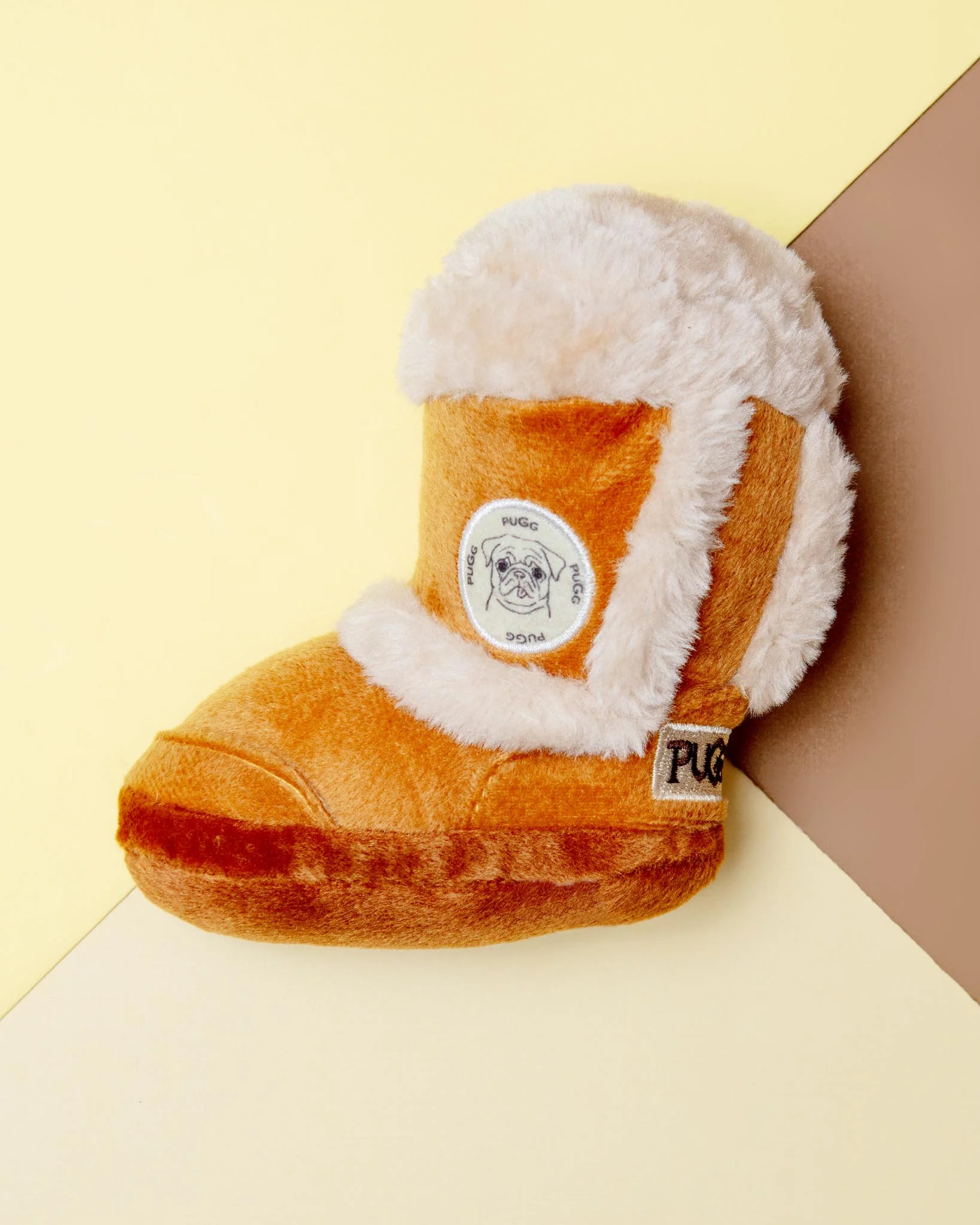 Pugg Boot Plush Squeaky Dog Toy