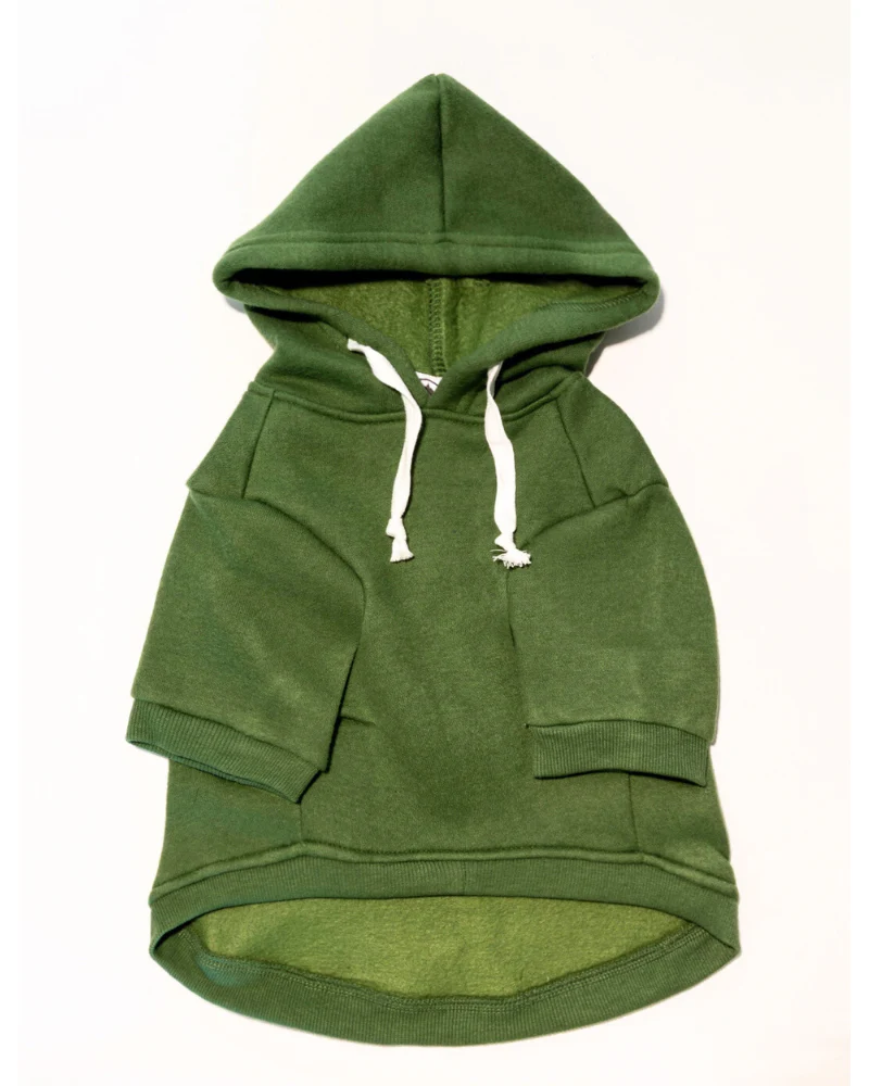 Pullover Dog Hoodie in Green - Image 2