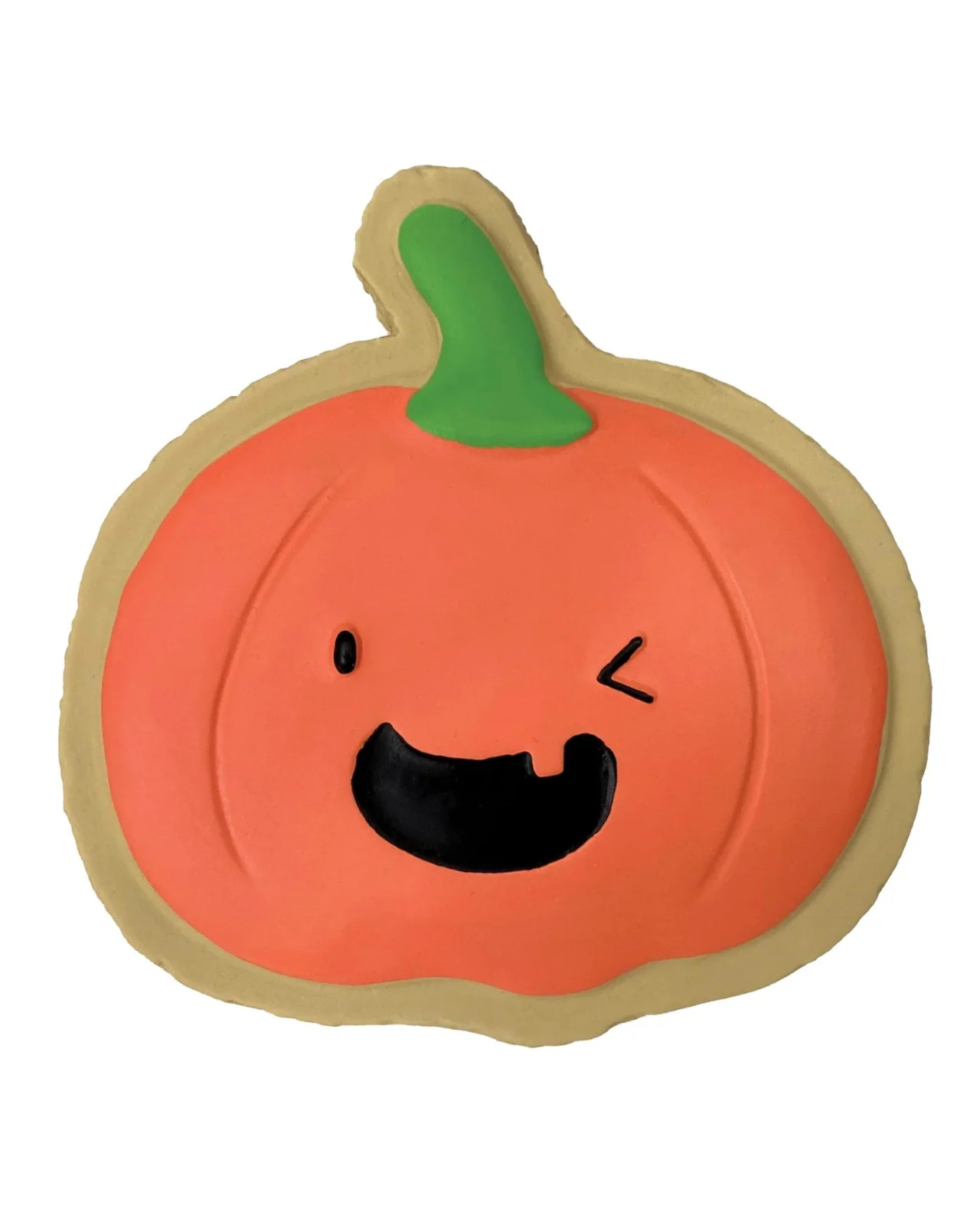 Pumpkin Cookie Latex Squeaky Dog Toy - Image 2