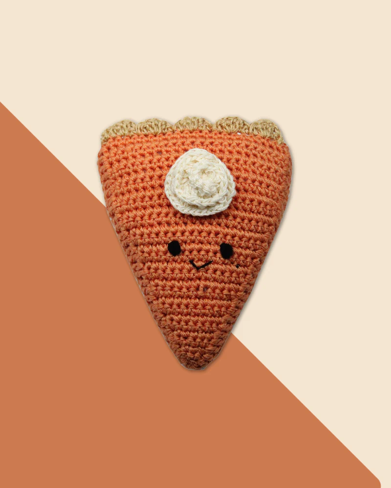 Pumpkin Pie Organic Knit Dog Toy - Image 3