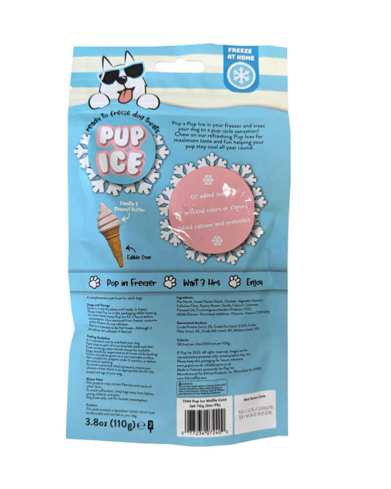 Pup Ice Waffle Cone in Vanilla and Peanut Butter - Image 4