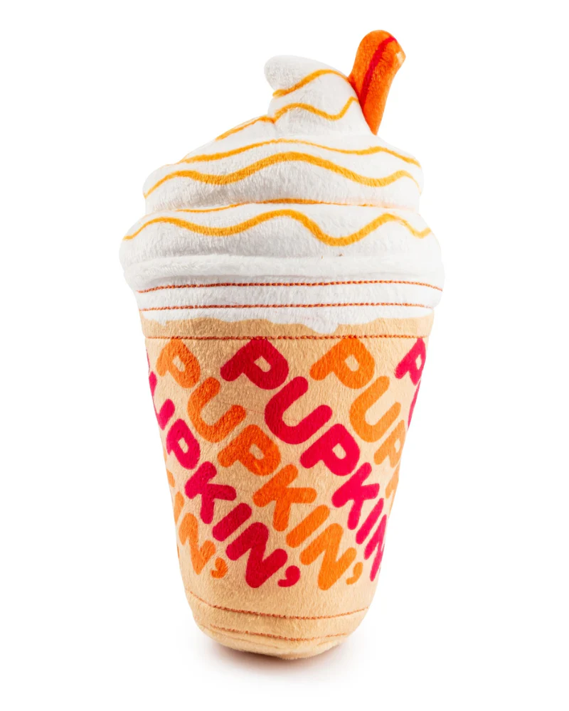 Pupkin' Donuts Iced Coffee Squeaky Plush Dog Toy - Image 2
