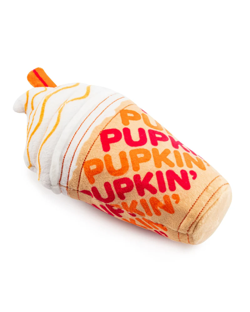 Pupkin' Donuts Iced Coffee Squeaky Plush Dog Toy - Image 5