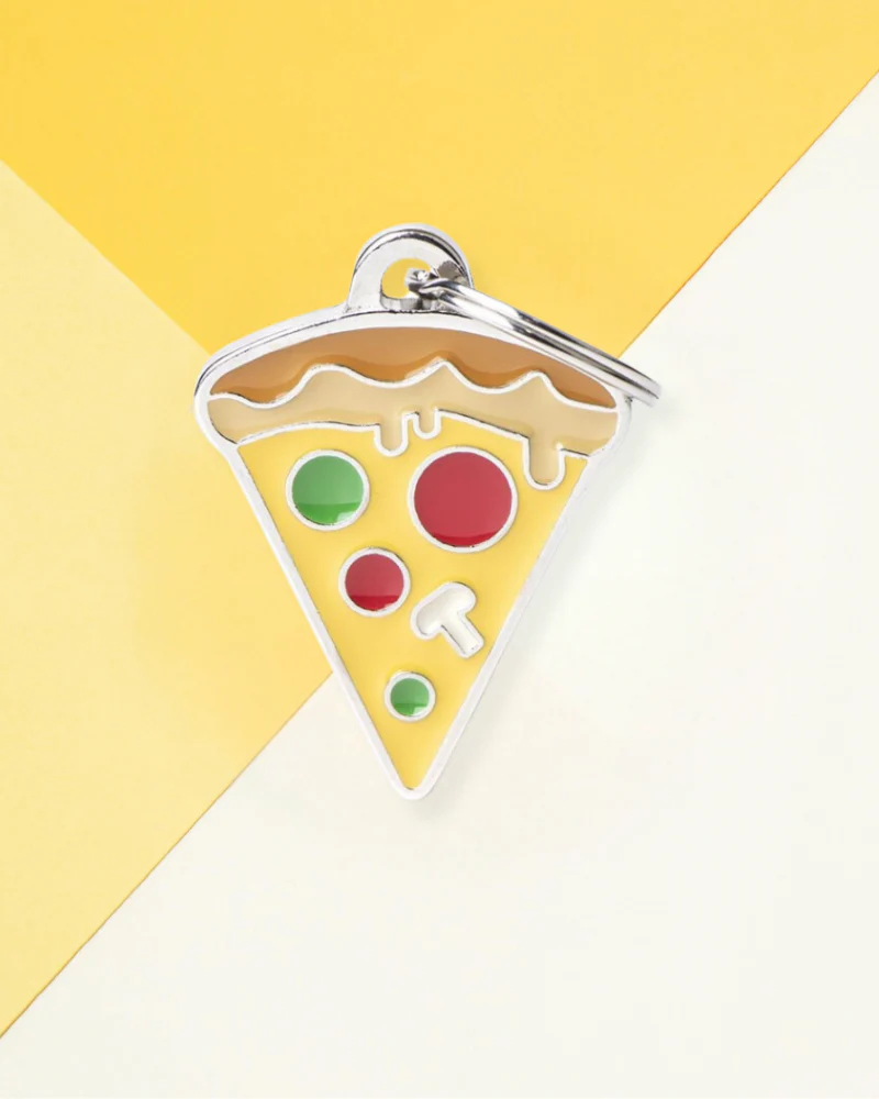 Pupper Pizza Custom Pet ID Tag