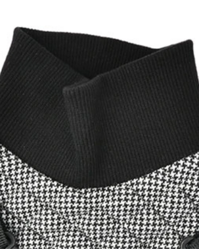Gaspar Dog Harness Vest in Black Houndstooth - Image 7