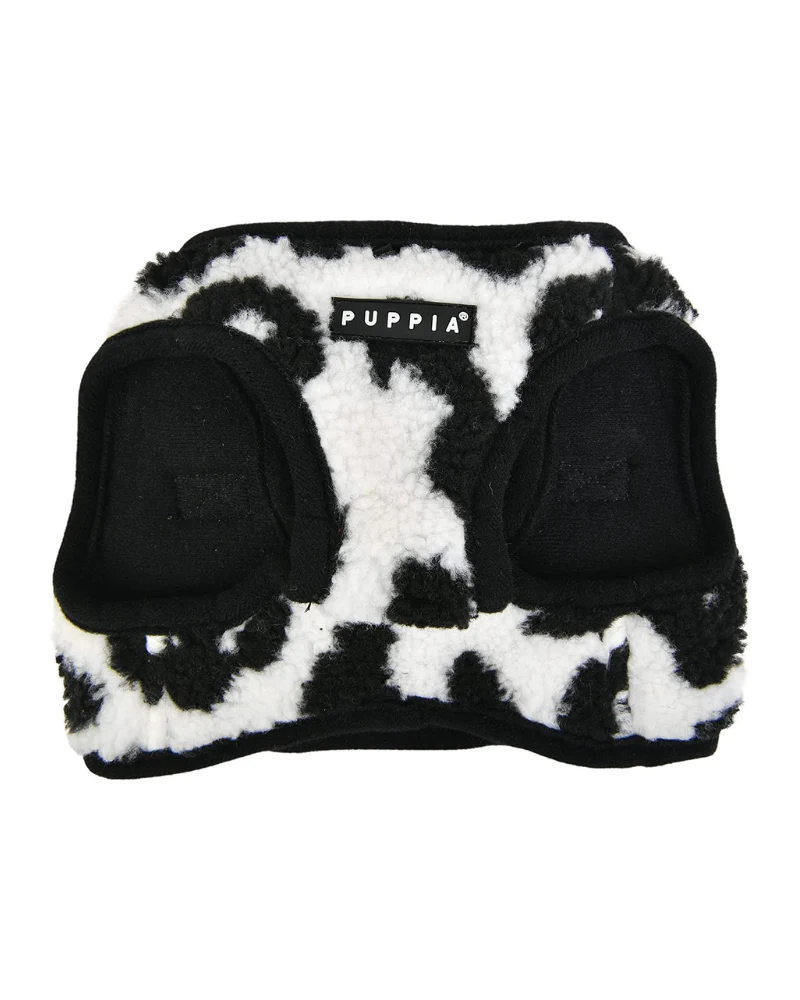 Black + White Fleece Step-In Dog Harness (FINAL SALE) - Image 3