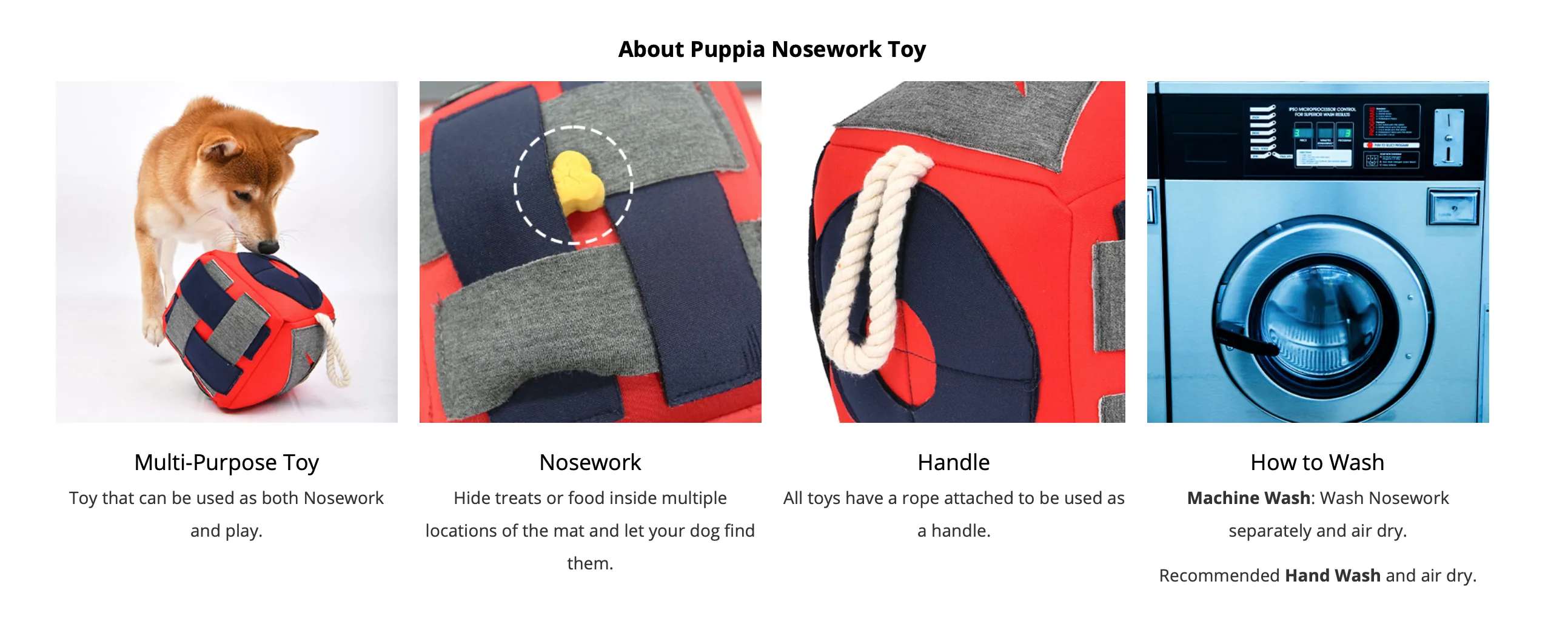 Roller Interactive Nosework Dog Toy in Navy - Image 7