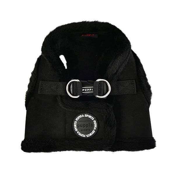 Suede + Shearling Step-In Dog Harness in Black (FINAL SALE) - Image 2
