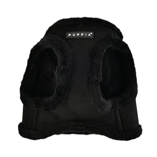 Suede + Shearling Step-In Dog Harness in Black (FINAL SALE) - Image 3