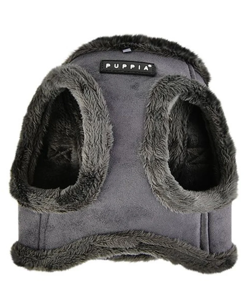 Suede + Shearling Step-In Dog Harness in Grey (FINAL SALE) - Image 4
