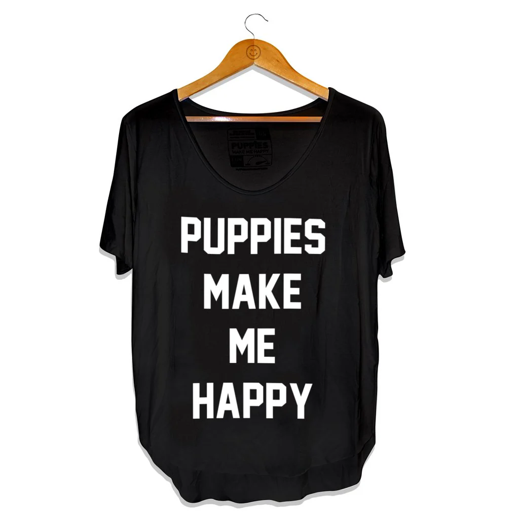 PUPPIES MAKE ME HAPPY | Title Weekend Tee