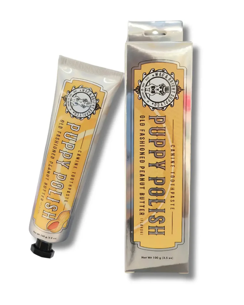Puppy Polish Toothpaste in Old Fashioned Peanut Butter