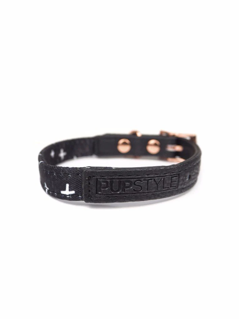 PUPSTYLE | Black Cross City Collar - Image 2