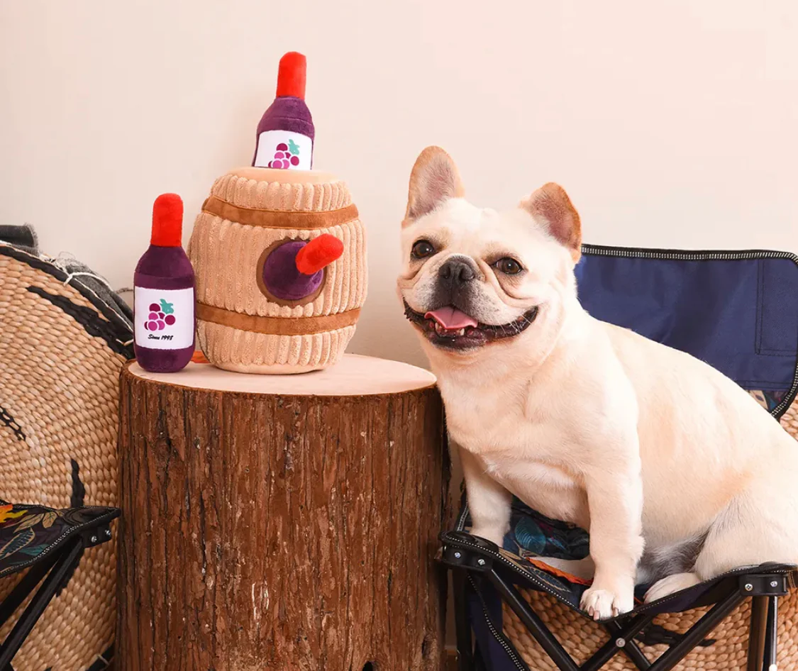 Wine Barrel Puzzle Hunter Interactive Dog Toy - Image 6