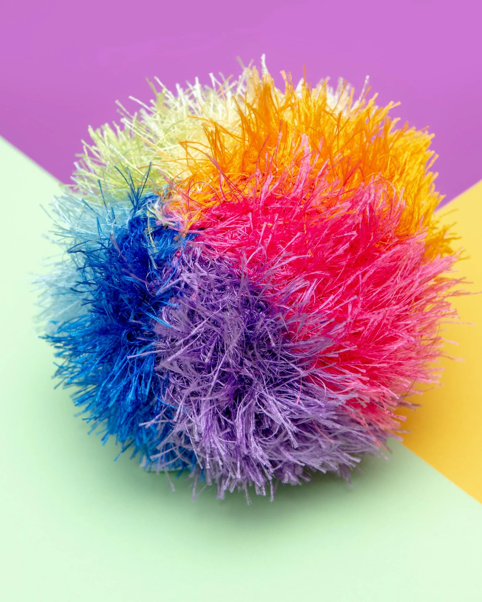 Rainbow Ball Handmade Squeaky Dog Toy (FINAL SALE) - Image 3