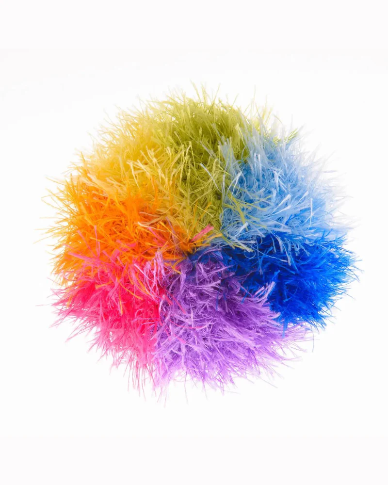 Rainbow Ball Handmade Squeaky Dog Toy (FINAL SALE) - Image 4