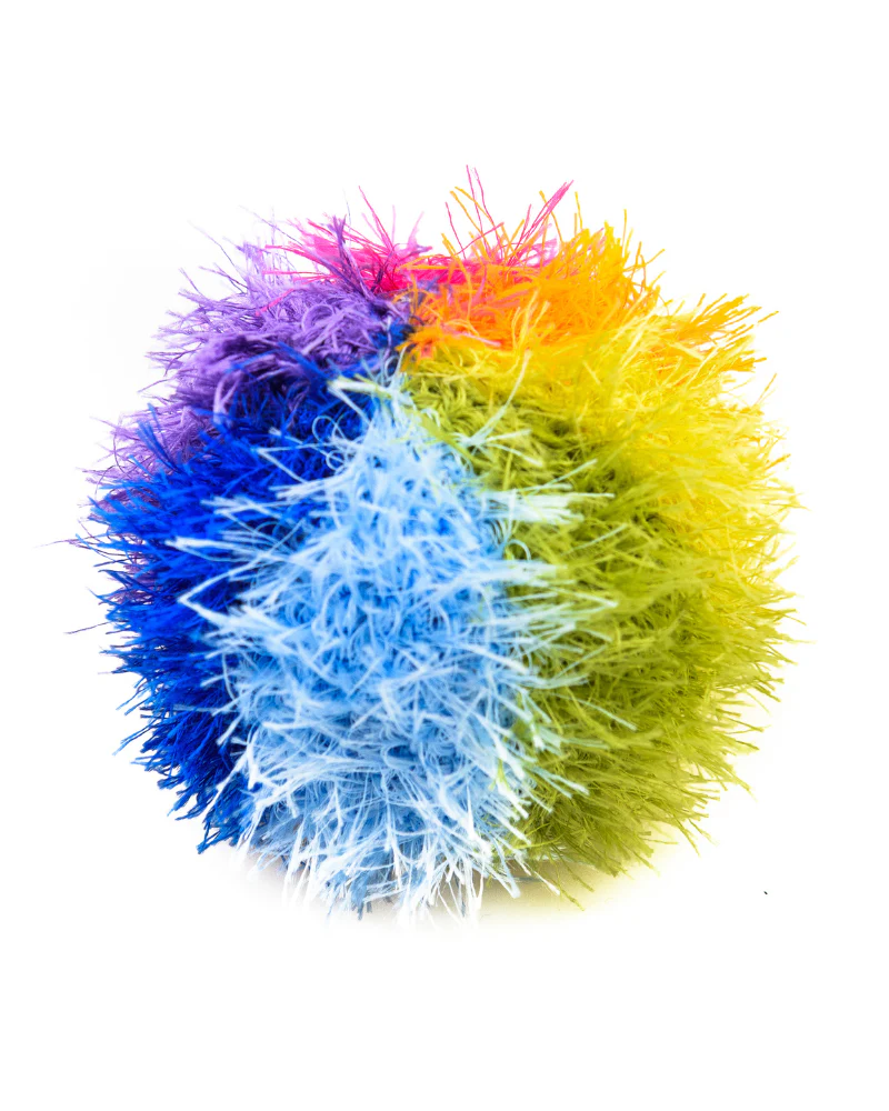 Rainbow Ball Handmade Squeaky Dog Toy (FINAL SALE) - Image 5