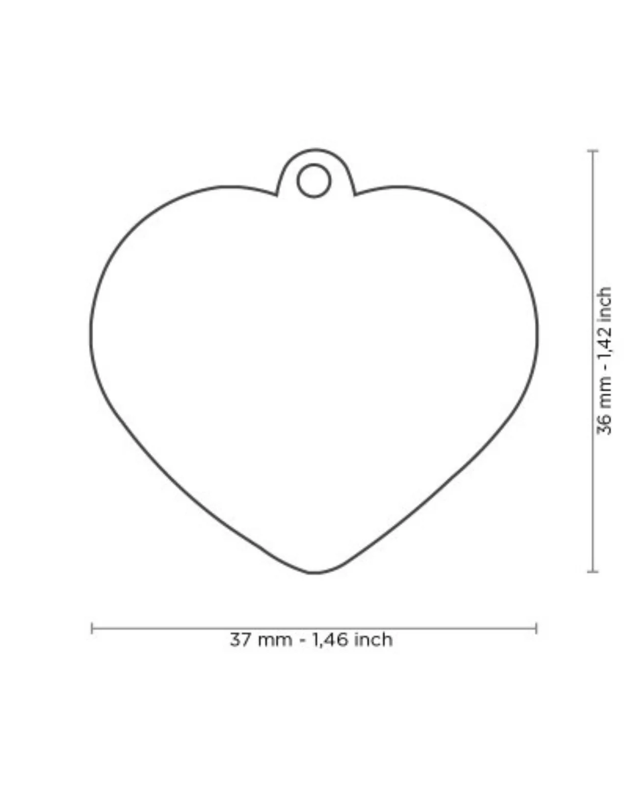 Rainbow Heart Custom Pet ID Tag - Image 3